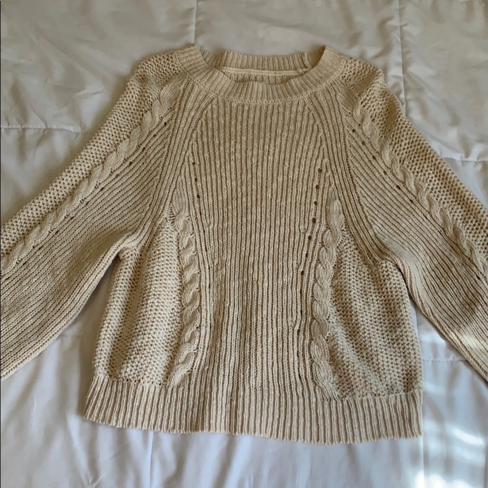 Cream sweater